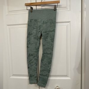 Gymshark green camo leggings
